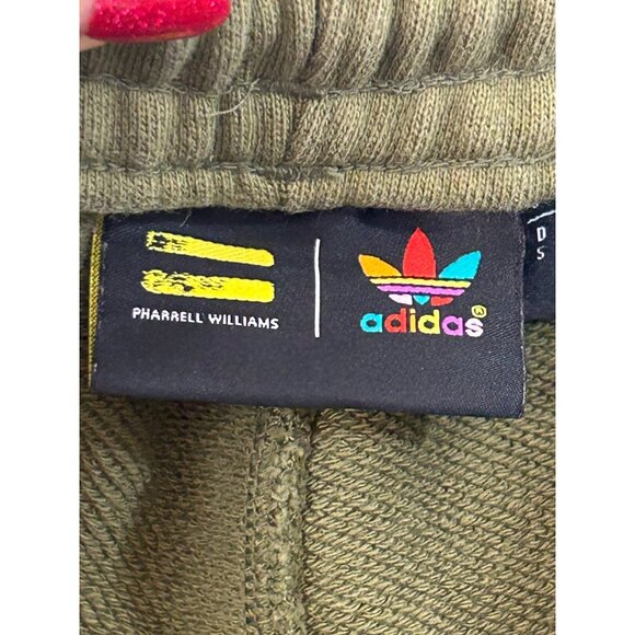 Adidas Pharrell Williams Human Race Shorts Men’s S Green Logo Activewear H58288 - Picture 4 of 15